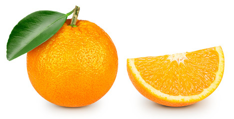 Orange fruits isolated