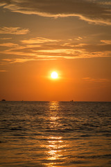 Sunset over the ocean