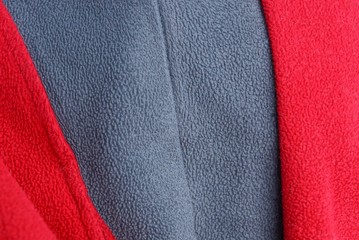 red gray background fabric of woolen fabric on clothes