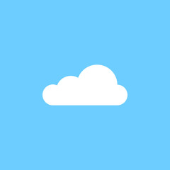White cloud graphic icon design template illustration