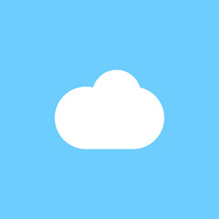 White cloud graphic icon design template illustration