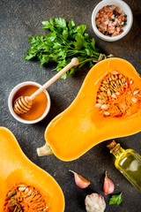 Pumpkin cooking background