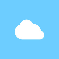 White cloud graphic icon design template illustration