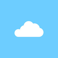 White cloud graphic icon design template illustration