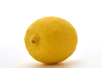 Fresh lemon isolated on white background