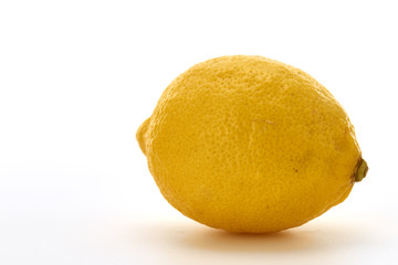 Fresh lemon isolated on white background