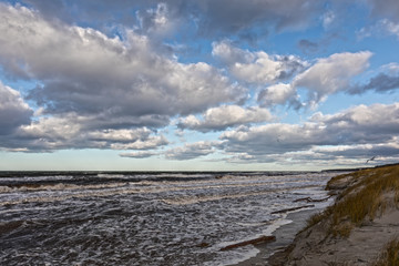 High tide on the Baltic coast (Darss peninsula)