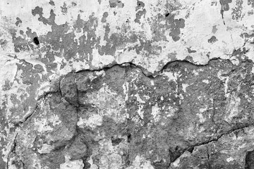 Texture, wall, concrete, it can be used as a background . Wall fragment with scratches and cracks