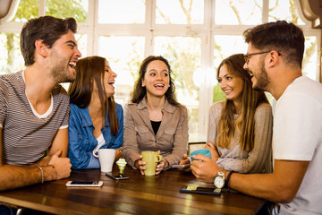 Friends at the cafe