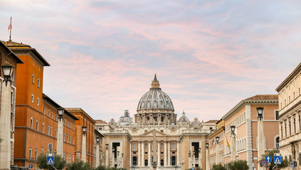 St. Peters Basilica in Vatican City State, Rome, Italy