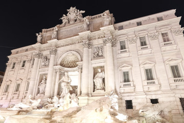 Trevi Fountain in Rome, Italy