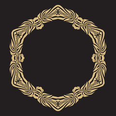 Geometrical round ornament.