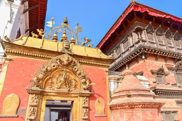 Fototapeta premium The Golden Gate in Bhaktapur Durbur Square in Nepal