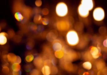 golden bokeh