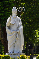 Valentine's day. Statue of Saint Valentine