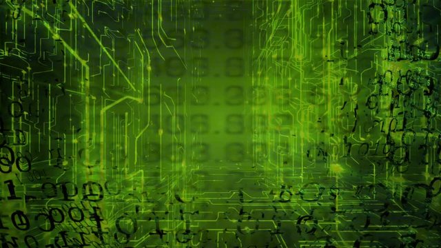 Technology Background. Binary Code. Abstract Big Data. Data Stream 