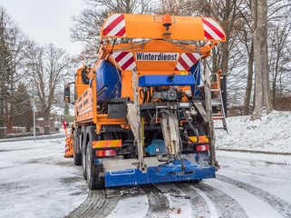 Winter service vehicle in Germany