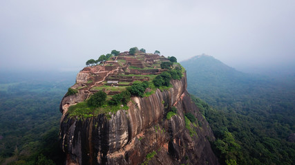 Sigiriya - an ancient stone fortress and a palace built on a granite rock