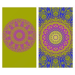 Floral Mandala Pattern. Vector Flyer Oriental Design.