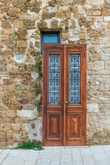 Restavrated ancient door