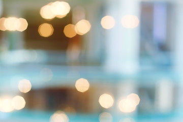 De-focuses business center interior. Blur background.