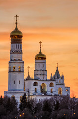 Fototapeta na wymiar Kremlin bell towers