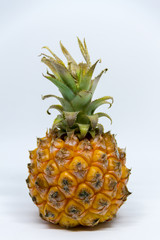 Pineapple, ananas baby. Isolated. White background.