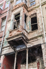 Building in Balat district of Istanbul Turkey