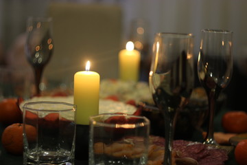 candles in the church