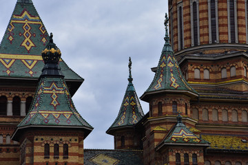 Fototapeta na wymiar Timisoara Orthodox Cathedral. TImisoara, Romania
