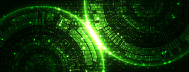 Abstract technology concept. High computer color background. Vector illustration