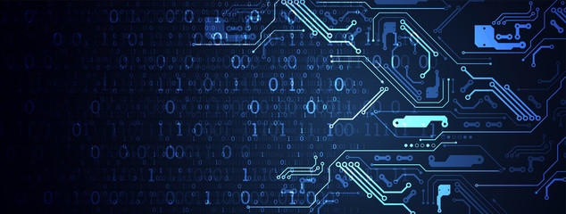 Abstract technology concept. High computer color background. Vector illustration