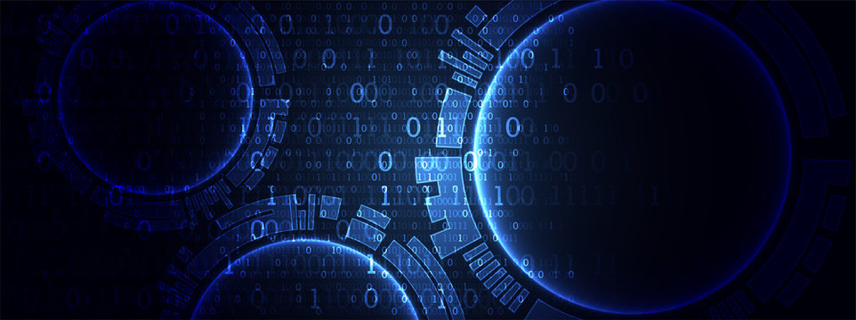Abstract technology concept. High computer color background. Vector illustration