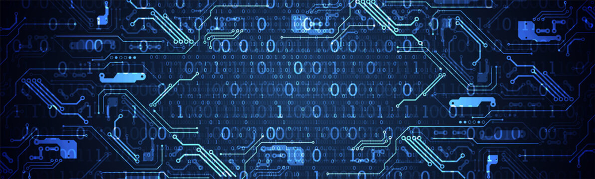 Abstract technology concept. High computer color background. Vector illustration