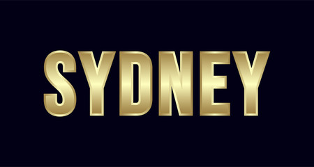 Sydney City Typography vector design. Greetings for T-shirt, poster, and more