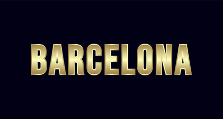 Barcelona City Typography vector design. Greetings for T-shirt, poster, and more