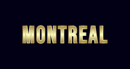 Montreal City Typography vector design. Greetings for T-shirt, poster, and more