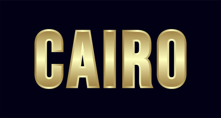 Cairo City Typography vector design. Greetings for T-shirt, poster, and more