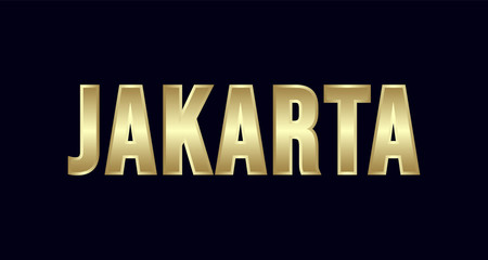 Jakarta City Typography vector design. Greetings for T-shirt, poster, and more