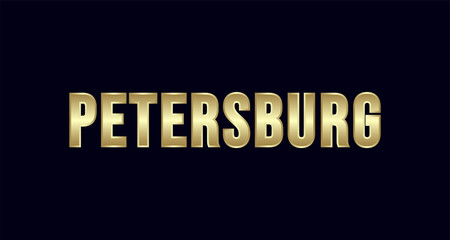 Petersburg City Typography vector design. Greetings for T-shirt, poster, and more