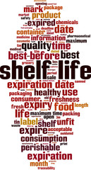 Shelf life word cloud