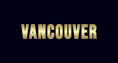 Vancouver City Typography vector design. Greetings for T-shirt, poster, and more