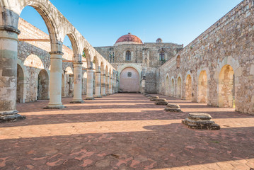 The beautiful and ancient monastery of Cuilapam in Oaxaca, Mexico