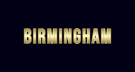 Birmingham City Typography vector design. Greetings for T-shirt, poster, and more