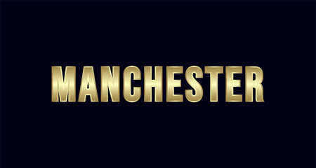 Manchester City Typography vector design. Greetings for T-shirt, poster, and more