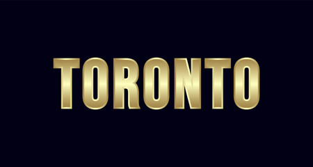 Toronto City Typography vector design. Greetings for T-shirt, poster, and more