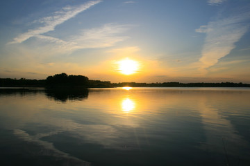 Sonnenuntergang am See