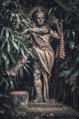 Sculpture hindu goddess Saraswathi
