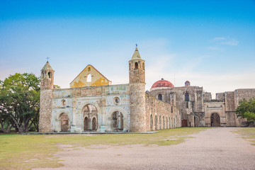 Fototapeta na wymiar The ancient monastery of Cuilapam in Oaxaca, Mexico