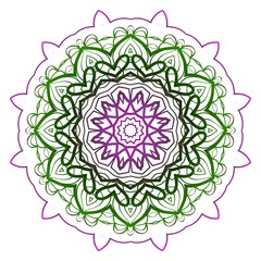 Modern floral vector ornaments. Decorative flower mandala. vector illustration.